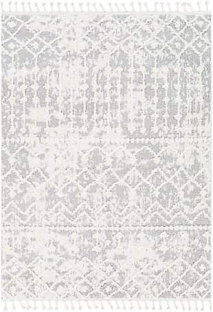 Surya Alhambra 5'3" x 7' Scandinavian Area Rug, Faded Gray/Cream, large
