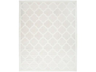 Nourison Easy Care 8' x 10' Ivory/White Modern Indoor/Outdoor Rug
