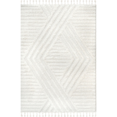 nuLOOM Risette 5' x 8' Area Rug, Ivory, large