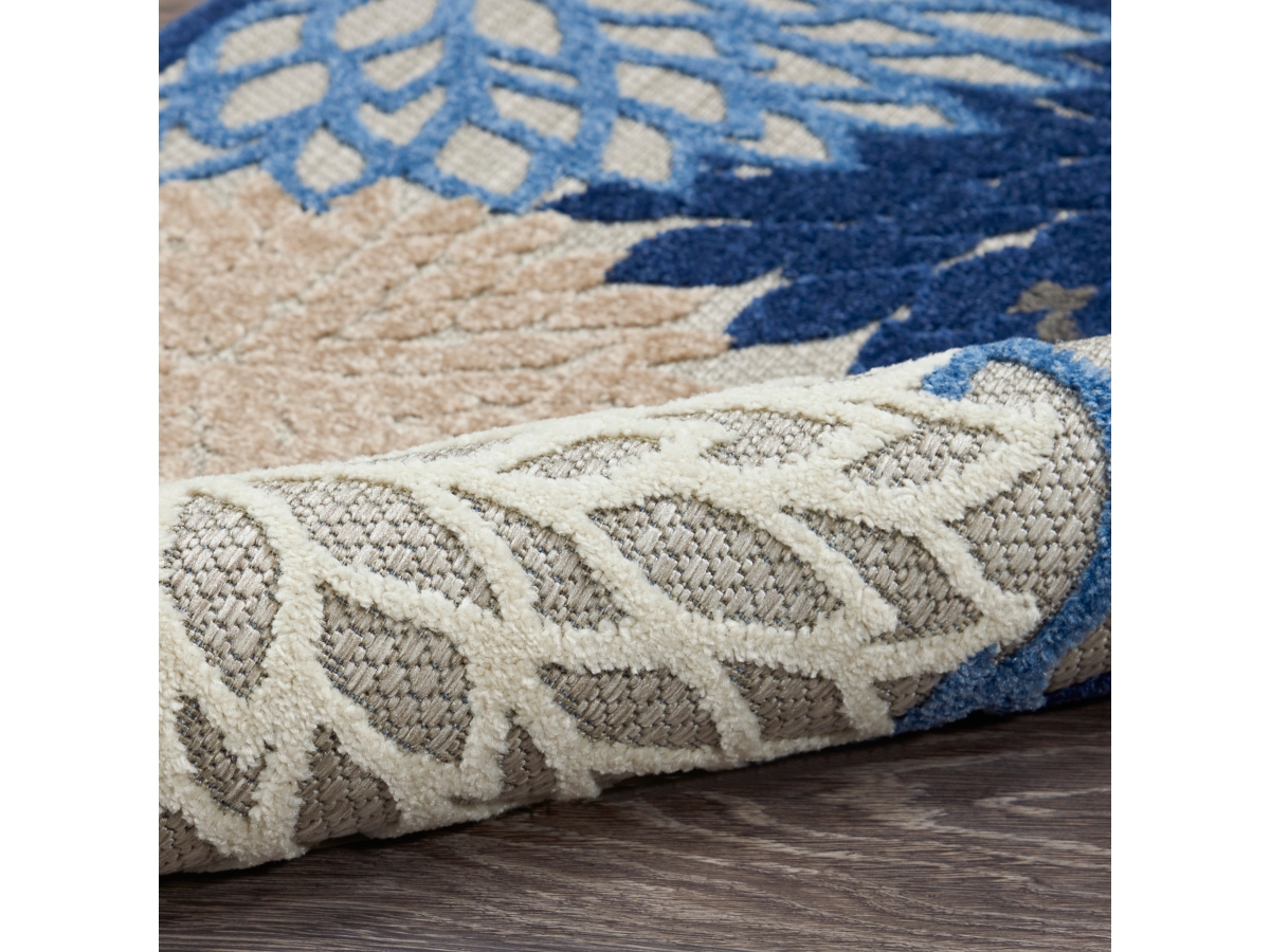 Nourison Aloha 9' x 12' Blue/Multicolor Indoor/ Outdoor Tropical Rug