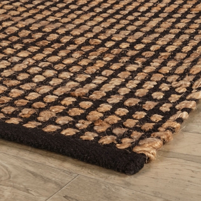 Jute Doormat - Black - Home All