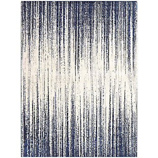 Balta Imre Abstract Modern 5' 3" x 7' Area Rug, Blue, large