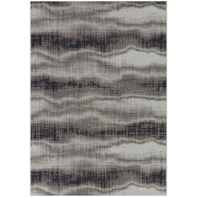 Balta Lucia Abstract Modern 5' 3" x 7' Area Rug, Gray, large
