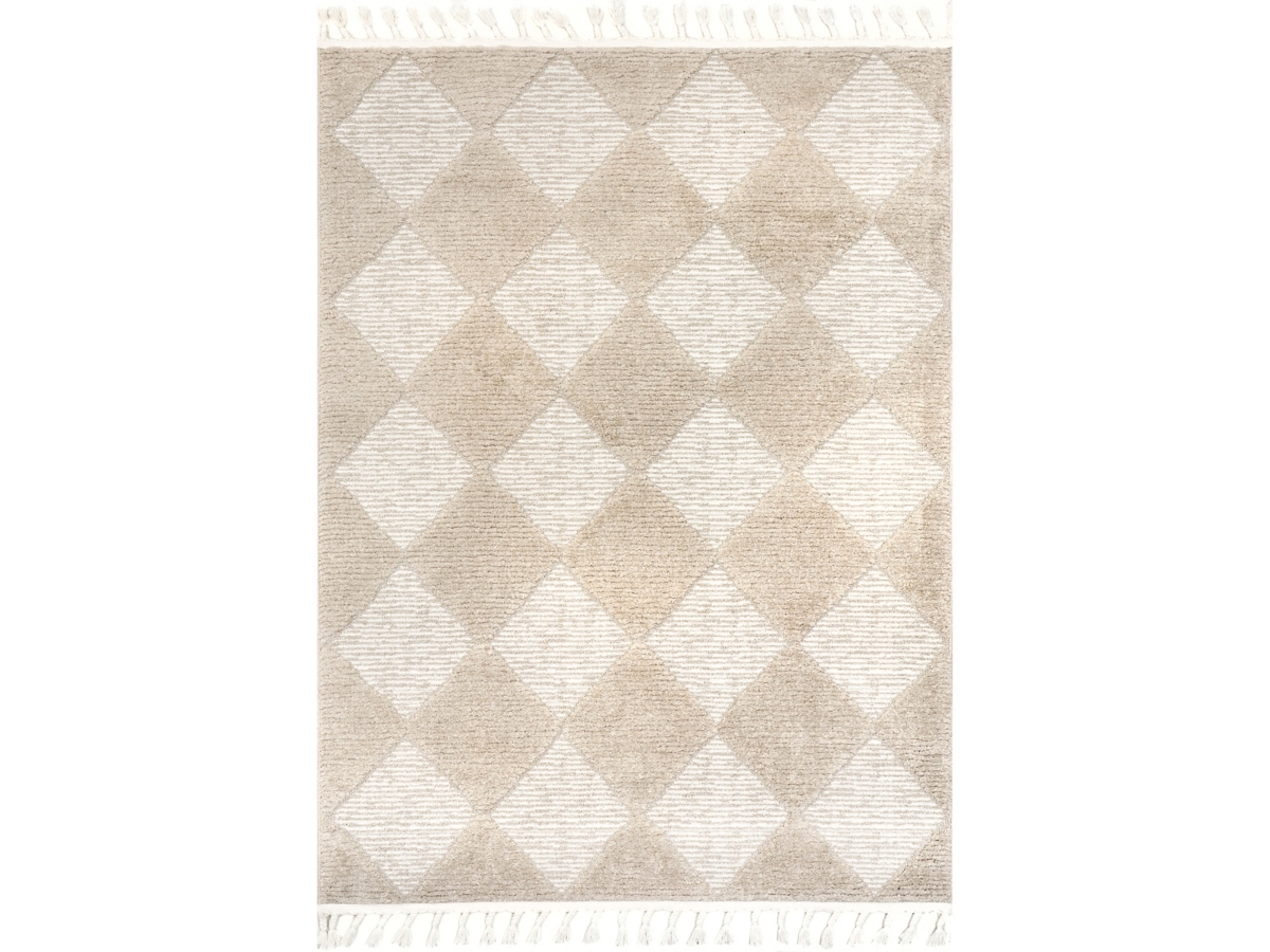 nuLOOM Marissa High/Low Diamond Tassel Area Rug | Ashley