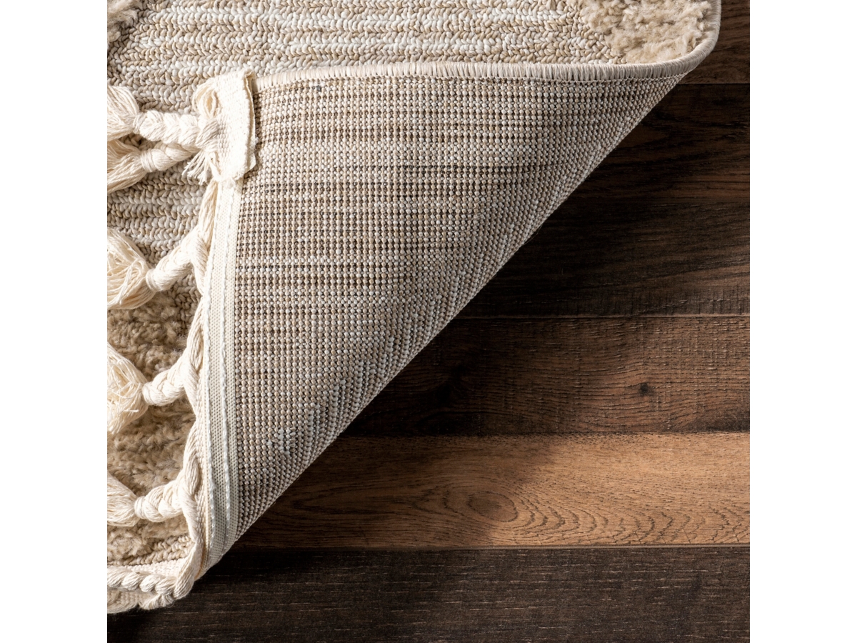 nuLOOM Marissa High/Low Diamond Tassel Area Rug | Ashley