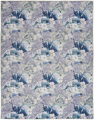 Nourison Home Elegant Washables Rug, Gray/Blue, large