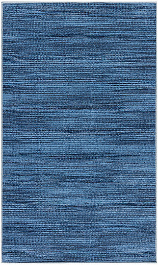 Nourison Home Machine Washable Series Rug, Blue, large