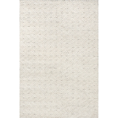 nuLOOM Electra Contemporary Wool Area Rug, Ivory, large