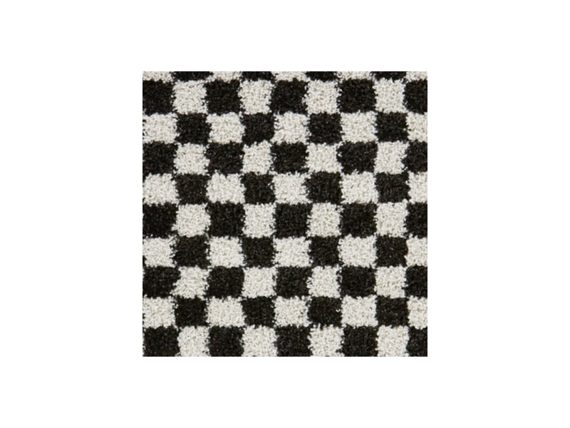 Balta Covey Checkered Shag 5' 3" x 7' Area Rug, Charcoal, large