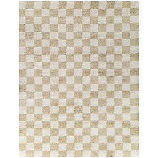 Balta Havill Classic Checkered 5' 3" x 7' Area Rug, Beige, large