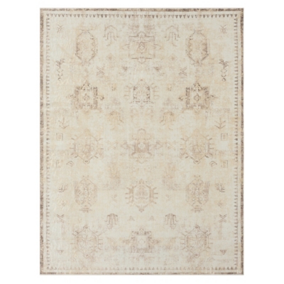Canyon 8' x 10' Machine Washable Area Rug, Beige, large
