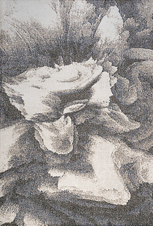 Jonathan Y Petalo Abstract Two-Tone Area Rug, Gray/Cream, large