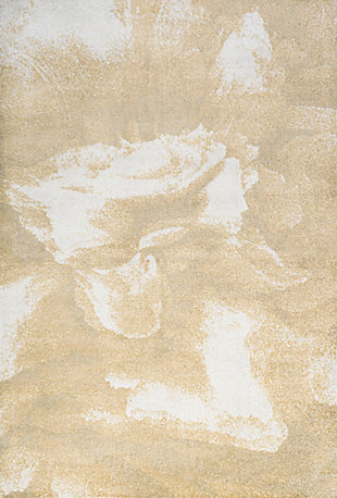Jonathan Y Petalo Abstract Two-Tone Area Rug, Gold/Cream, large