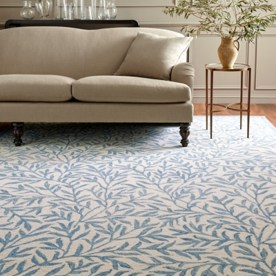 Safavieh Martha Stewart Collection Casual 4' x 6' Area Rug, Ivory/Blue, rollover