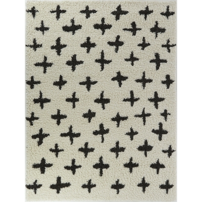 Delany Plush Plus 5' 3" x 7' Area Rug, Cream, large