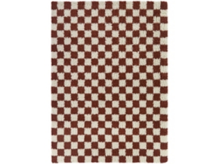 Mackie Checkered Shag 7' 10" x 10' Area Rug