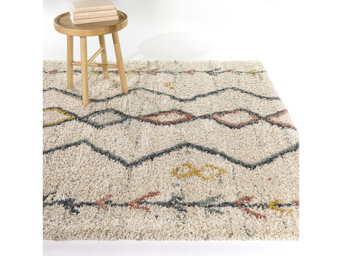 ACME Furniture　TRIGON RUG Amazon.com: Rugshop Bohemian Stripe Stain Resistant High
