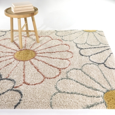 Sara Kids Flower 5' 3" x 7' Area Rug, , rollover