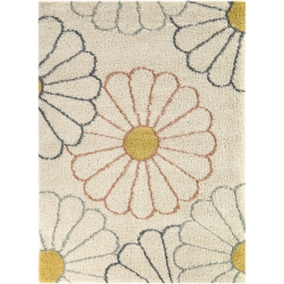Sara Kids Flower 5' 3" x 7' Area Rug, , large