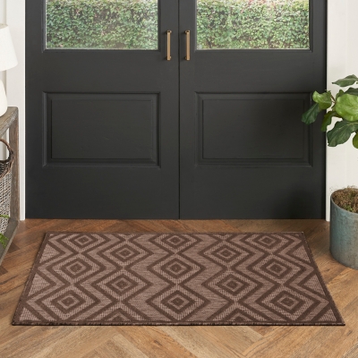 Nourison Home Versa 2' x 4' Area Rug, Brown, rollover