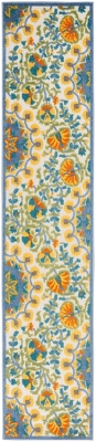 Nourison Home Splash 2'3" X 10' Petals Runner, Multi, large