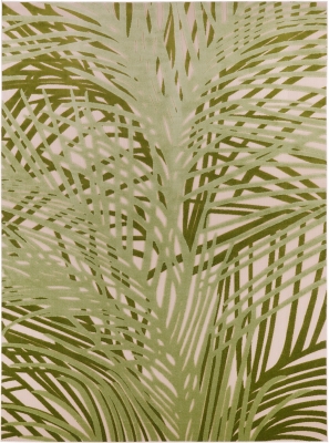 Nourison Home Splash 10' X 14' Organic Indoor/Outdoor Area Rug, Ivory/Green, large