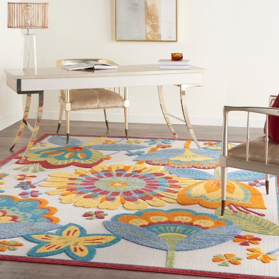 Nourison Home Splash 12' X 15' Tulips Area Rug, Multi, rollover