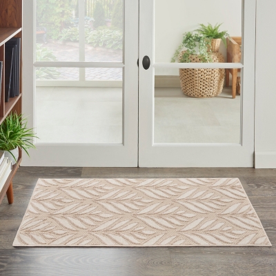 Nourison Home Splash 2'8" X 4' Texture Area Rug, Ivory/Gray, rollover