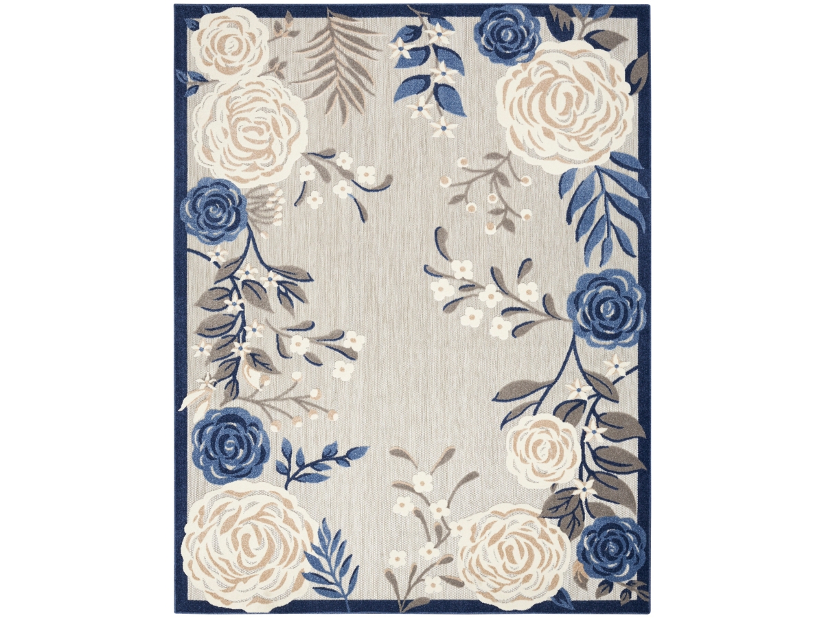 Nourison Home Splash 5'3" X 7'5 Rose Floral Area Rug