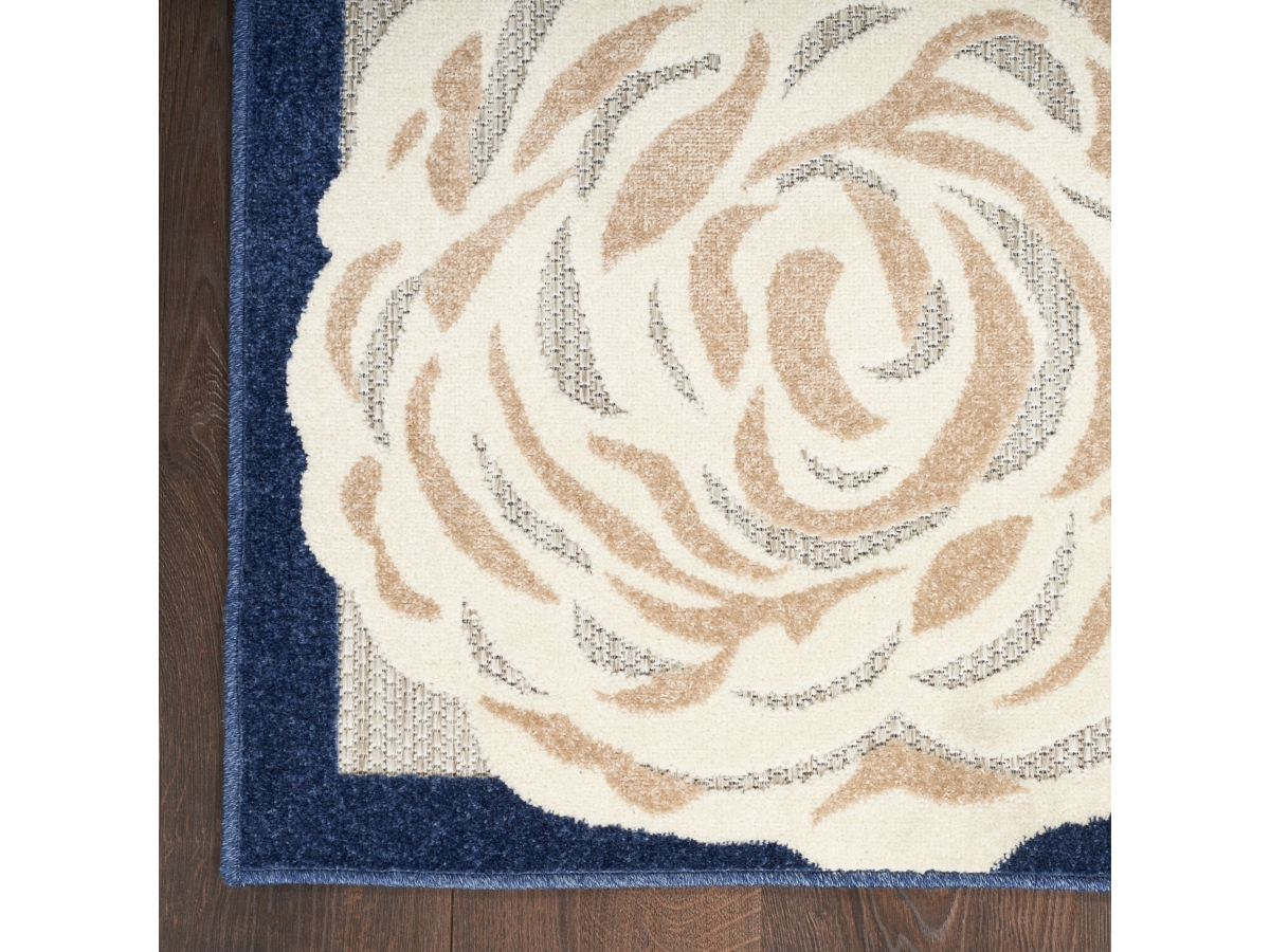 Nourison Home Splash 5'3" X 7'5 Rose Floral Area Rug