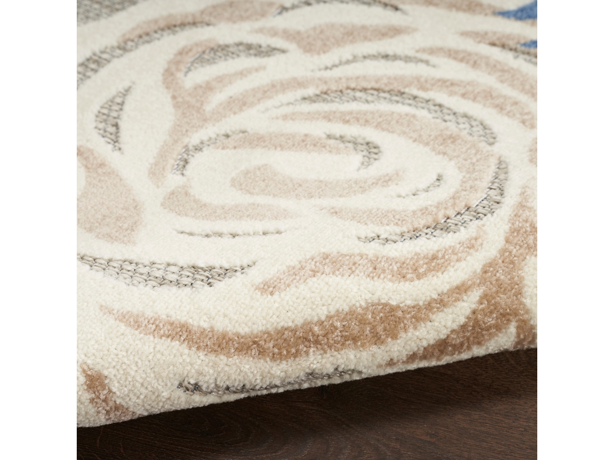 Nourison Home Splash 5'3" X 7'5 Rose Floral Area Rug