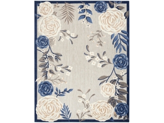Nourison Home Splash 9' X 12' Rose Floral Area Rug