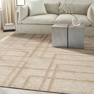 Calvin Klein Impressions 7'9" x 9'9" Area Rug, Camel, rollover