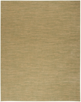 Nourison Home Outdoor Essentials 10' x 14'  Area Rug, Green/Gold, large