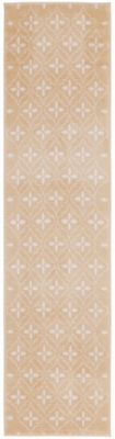 Nourison Home Outdoor Essentials 2' x 8' Runner Rug, Beige/Ivory, large