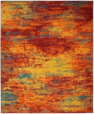 Nourison Outdoor Essentials 5x7 Area Rug - Artistic Design