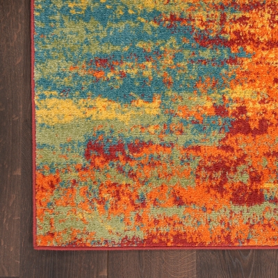 Nourison Outdoor Essentials 5x7 Area Rug - Artistic Design