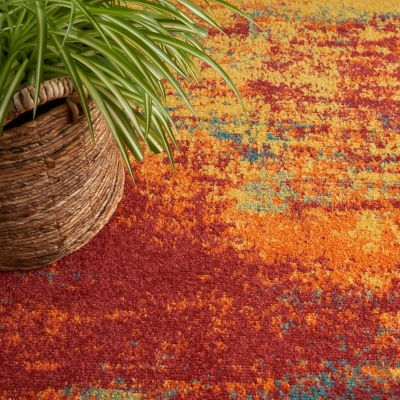 Nourison Outdoor Essentials 5x7 Area Rug - Artistic Design