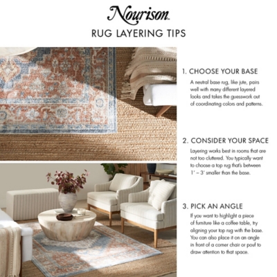 Nourison Outdoor Essentials 5x7 Area Rug - Artistic Design