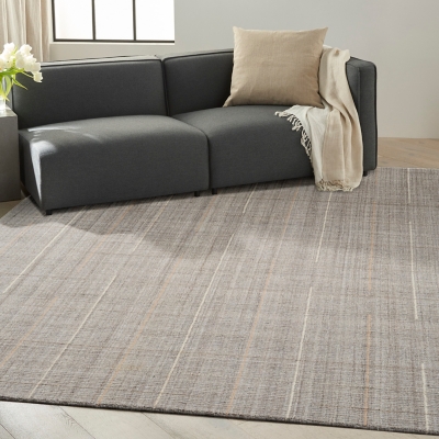 Calvin Klein Architectura 7'9" x 9'9" Area Rug, Grey, rollover