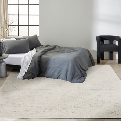 Calvin Klein Wander 7'9" x 9'9" Area Rug, Ivory/Gray, rollover
