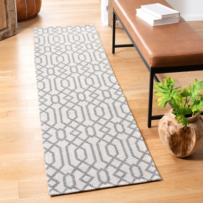 Safavieh Augustine Trellis 2'10" x 5' Area Rug, Anthracite/Light Gray, rollover