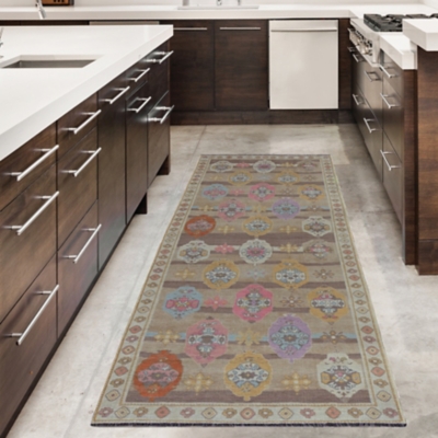 Linon Lana Adana 2' X 10' Runner Rug, Brown, rollover