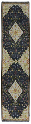 Linon Lana Gazia 2' X 10' Runner Rug, Black, large