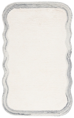 Safavieh Vermont Collection Oceane 4' x 6' Area Rug, Ivory/Gray, large