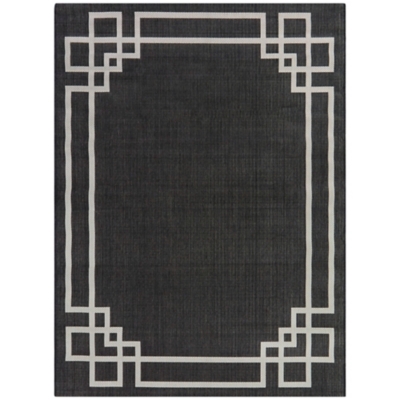 Balta Rugs Lyra Area Rug, Charcoal, grid