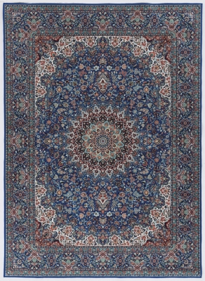 Linon Emerald Klein 5' x 7' Area Rug, Blue, large