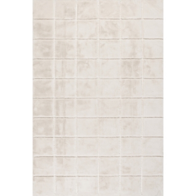 Padma Lakshmi x Rugs USA Tessera Machine Washable 3' x 5' Area Rug, Off White, large