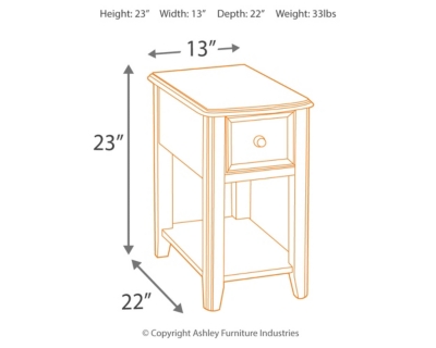 Breegin Chairside End Table, , large