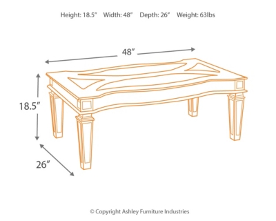 Tessani Coffee Table, , large